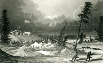 Winter View of Fort Franklin